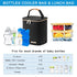 Breastmilk Cooler Bag with Ice Pack, Fits 4 Baby Bottles Up to 9 Ounce, Suitable for Nursing Mom Daycare, Black