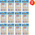 ArtCreativity Emoticon Sticker Set for Kids, 3000+ Stickers, 12 Packs with 72 Sheets, Classroom Rewards