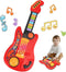 Drmukie Kids Guitar Toy for 3 Year Old Boy Birthday Gift 2-in-1 Electric