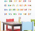 DECOWALL DS-8014 Colourful Animal Alphabet ABC Kids Wall Stickers - Peel and Stick Removable Decals for Nursery