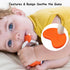 Mombella Clownfish Baby Teether Toys, Safe Soft Silicone Infant Teethers with Clip for Babies 0-12 Months, Fun Gift