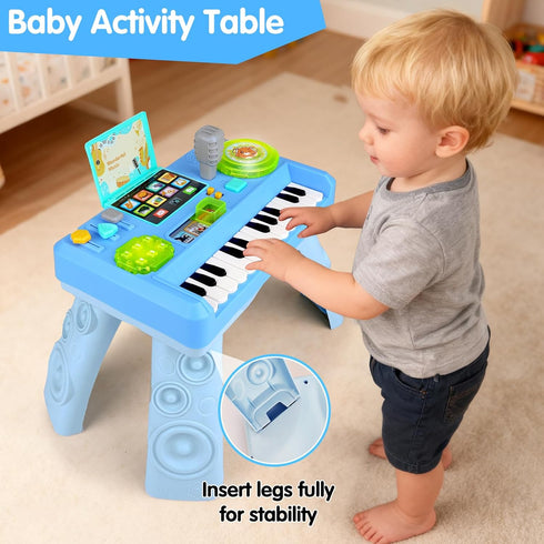 1-3, 6-9-12-18 1 Baby DJ Table for Toddlers Baby Musical Piano Toys Months Toddler Activity Learning DJ Mixing Table