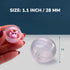 Capsule Vending Machine Round 50 pcs 1.1 inch Clear Capsules for Gumball Machine, Easter Basket Stuffers