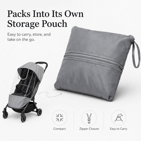 HuanRanYo Rain Cover for Joolz AER+ Stroller, Waterproof Windproof Stroller Weather Shield, All-Season Baby Stroller