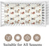 Wicbfdfv 28x52 Inch Cute Sport Bears Golf Baseball Basketball Fitted Baby Crib Sheet for Boys Girls Sports Lover Gift