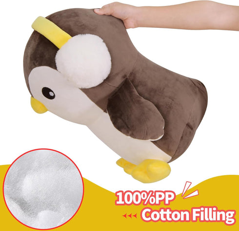 15.7" Cute Big Penguin Plush, Soft Hugging Pillow, Large Stuffed Animal Gift for Girls and Boys