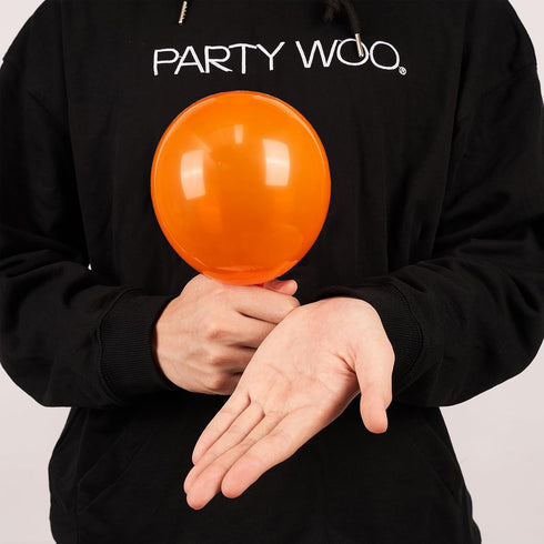 PartyWoo Tangerine Orange Balloons, 120 pcs 5 Inch Dark Orange Balloons for Party Decorations, Birthday, Wedding