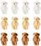 KUDES 12Pcs Mini Joint Teddy Bear Stuffed Animal Plush Toys, Wedding Gift Box Doll Toy for Birthday Cake Decorations