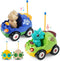 2-Pack RC Dinosaur Cars for Kids - Remote Control Dinosaur Toy Cars