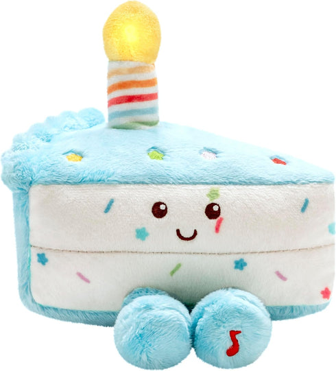 Magic Years Musical Light Up Plush Toy, Happy Birthday Cake Slice, 6