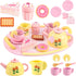 Wooden Tea Sets for Toddlers 3-5, Tea Party Set for Little Girls