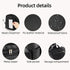 vosmles Backpack, Large Leather Diaper Bag Baby Travel Bag with Changing Pad, Insulated Pockets, Stroller Straps