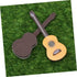 EXCEART 4 Pcs Wooden Miniature Guitar Miniature Wooden Instrument Desktop Micro Landscape Statue DIY Miniature Guitar