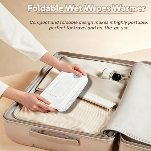 Generic 3 Wet Wipes Warmer, Wipe Warmer Cordless with Adjustable Temperature, Foldable Portable USB Wipe Heater