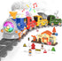 Train Set for Toddlers, Electric Magnetic Train Sets w/Steam, Music, Lights for
