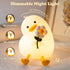 Bubbleimage Dimmable Night Light for Kids, Cute Duck Silicone Nightlight with Timer, Rechargeable Nursery Light, LED