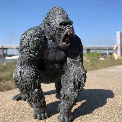 Gorilla King Kong Toys with Realistic Rock Action Figure Rampage Gorilla Fight Mode for Kids