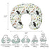 HawSkgFub Forest Animals Creatures Nursing Pillow Cover for Baby Boys, Pine Tree Bear Fox Deer Leaf Breastfeeding