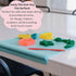 The Table Tyke Silicone Placemats for Toddlers with Patented Edge Bumper | Kids Placemats Non Slip Travel Ready | Baby