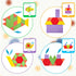 LovesTown 209 PCS Shapes Wooden Pattern Blocks - Geometric with Activity Cards and Storage Bag for Kids