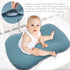 Muslin Baby Lounger Cover Soft Organic Cotton Slipcover for Baby Boys and Girls (Blue)