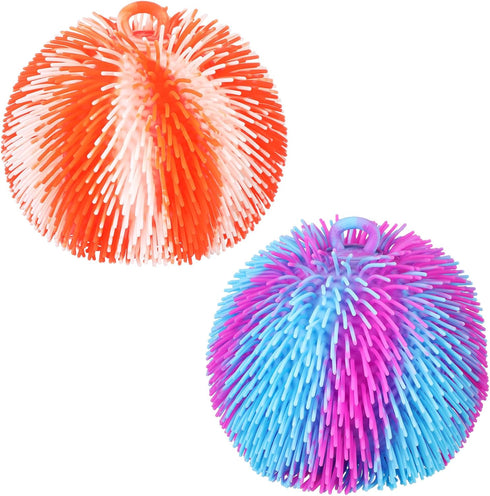 Sonwyoung 2 8 Inch Pcs Puffer Ball Spiky Sensory Balls Bulk Bouncy Sensory Stress Relief Toy for Fun Fidget Anxiety