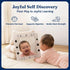 Tummy 12x12 012 Premium Tactile Baby Mirror Toy for Time & Play, Double-Sided High-Contrast Sensory, Supports Crawling