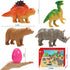 24 Pack CUTE STONE Filled Easter Eggs with Dinosaurs and Animals, Easter Basket Stuffers Easter Party Favors for Kids