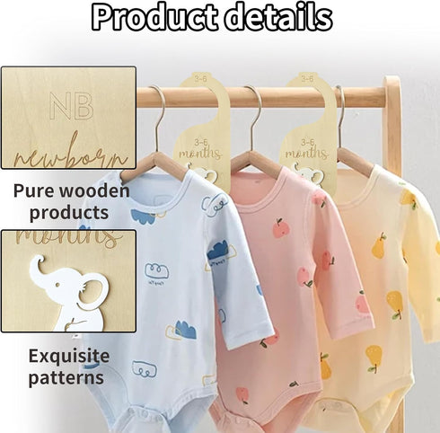 Closet Closet,Nursery 24 Baby Dividers,Baby Clothes Dividers for Decor Storage Hangers Organizer,Sided Organizer