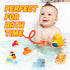 Pack 50 Kangaroo Mini Rubber Ducks Bulk of Floating Baby Bath Toys for Kids - Classroom Rewards - Pool Party & Birthday