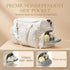 Extra Large Diaper Tote Bag with Shoe Compartment & Pacifier Pocket, Travel Baby Diaper Bag for Mom, Hospital Maternity