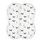 KICPOAY Muslin Baby Burp Cloths, Cute Dogs Siberian Husky Muslin Washcloths Baby Rags