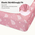 3 Pack 52x28 Baby Crib Sheets Girl, Toddler Bed Sheets Fitted for Standard Crib and Toddler Mattresses, Super Soft
