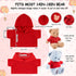 6 PCS Stuffed Bear Clothes Tee Shirt Sublimation Plush Bear Shirts Classic Stuffed Animal Bear T Shirts Hoodie 14-18 Inches Stuffed Bear Dolls