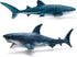 Gemini&Genius Sea Animal Great White Shark and Whale Shark Action Figure Set, Soft Rubber Marine Animal Model Toys for