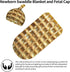 Qiohoey Wafels Funny Food Newborn Baby Swaddle Blanket with Beanie Hat Baby Receiving Blanket Soft Baby Sleep Sack Baby