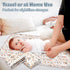 31.5" 21.5" Use(Floral2) Baby Diaper Changing Pad x Extra Large Waterproof Absorbent Portable Changing Mat, Reusable