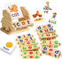 Montessori Learning Toys Gifts for Kids 3-5 Years, Wooden Reading Blocks, Preschool Activities & Flash Card Games