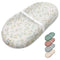 Blissful Diary Muslin Baby Changing Pad with Waterproof Lining Foam, Baby Changing