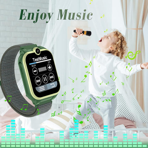 Kids Smart Watch for Girls and Boys - Dual Camera Touchscreen Smart Watch with 18 Games and Music Player