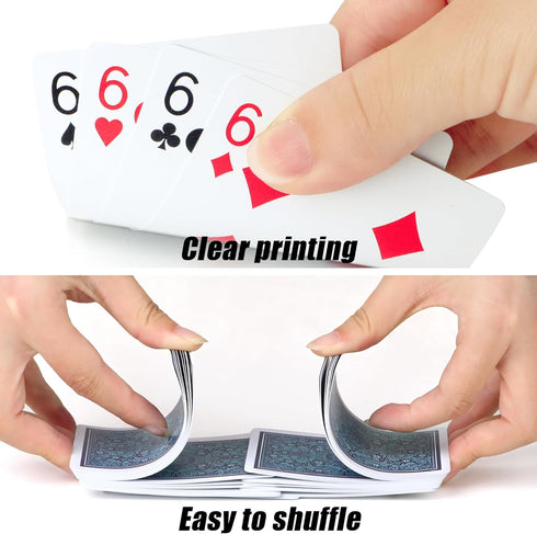 Playing Cards, 2 Pack of Standard Poker Size Cards for Adults, Professional Decks for Game Night and Pinochle