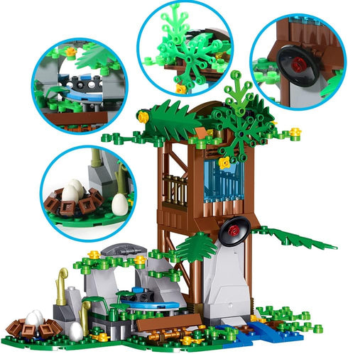 Mesiondy Dinosaurs Building Blocks Set, 546 Pcs Dinosaur Toys for Age 8-14 Years, Dinosaur Park World, Birthday Gifts