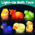1-3: 6 Set, 1 2 3+ Bath Toys for Toddlers PCS Light-Up Farm Animal Bath Toy Baby Bath Toys, Bathtub Pool Bath Toy