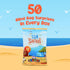50pcs Sea & Safari Squishy Toys Collectible Mochi Fidget Toys in Blind Bags | Sea & Land Animal Shapes | Storage Tote