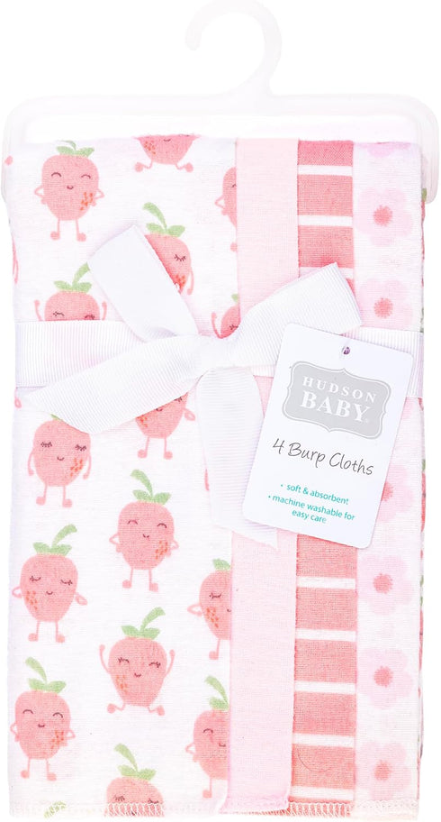 Unisex Cotton Flannel Burp Cloths for Babies - Hudson Baby