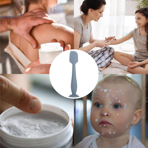 Generic Baby Diaper Cream Spatula, Silicone Diaper Cream Brush, Baby Diaper Rash Cream Applicator, Nappy Rash Cream
