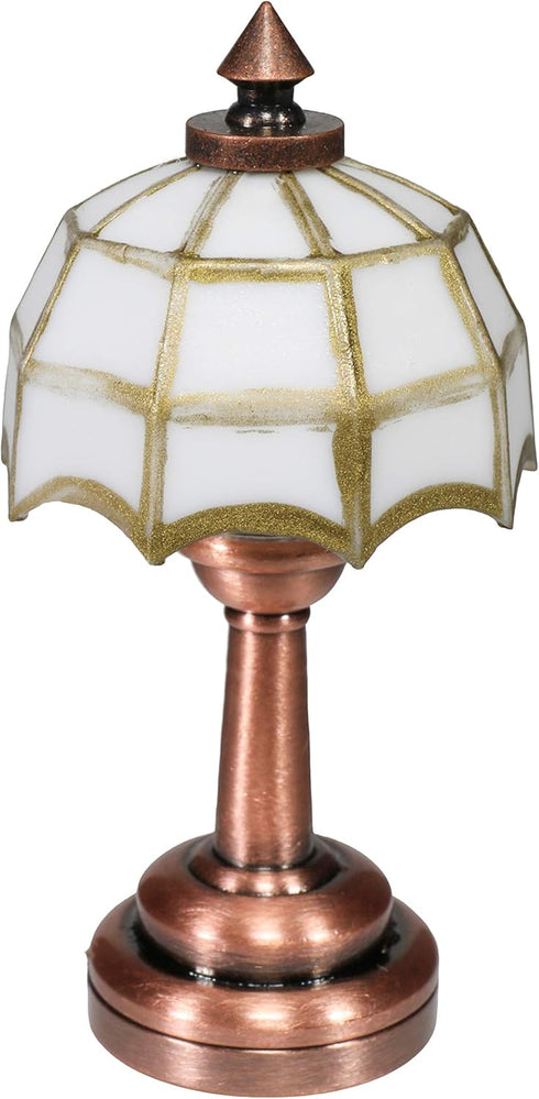 Mini Dollhouse Table Accent Lamp, LED Miniature Lighting for Dolls House Decor, Battery Operated