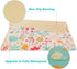 51inch 51inch) Welspo Splat Mat for Under High Chair, Washable Large Baby Splash Mat, Anti-Slip Silicone Spot