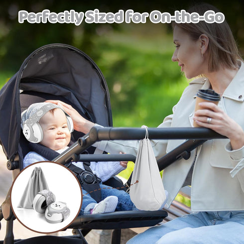 Baby Headphones, Infant Ear Protection Earmuffs for Babies 0-36 Months, Noise Cancelling Design for Improved Sleep,