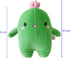 BABOLI Cuddly Cactus Stuffed Plant - Plush Soft Toy with Smile Face and Pink Antenna, 10 Inches Gift for Kids